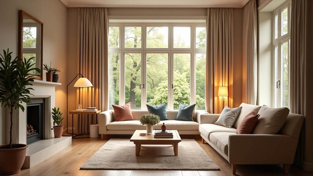Bright room with natural daylight streaming through windows